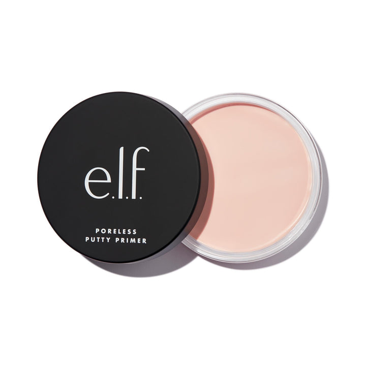 e.l.f. jar front view showing clean packaging and primer benefits