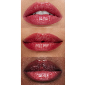 e.l.f. pen in use on model demonstrating cooling tingle and plumper-looking lips