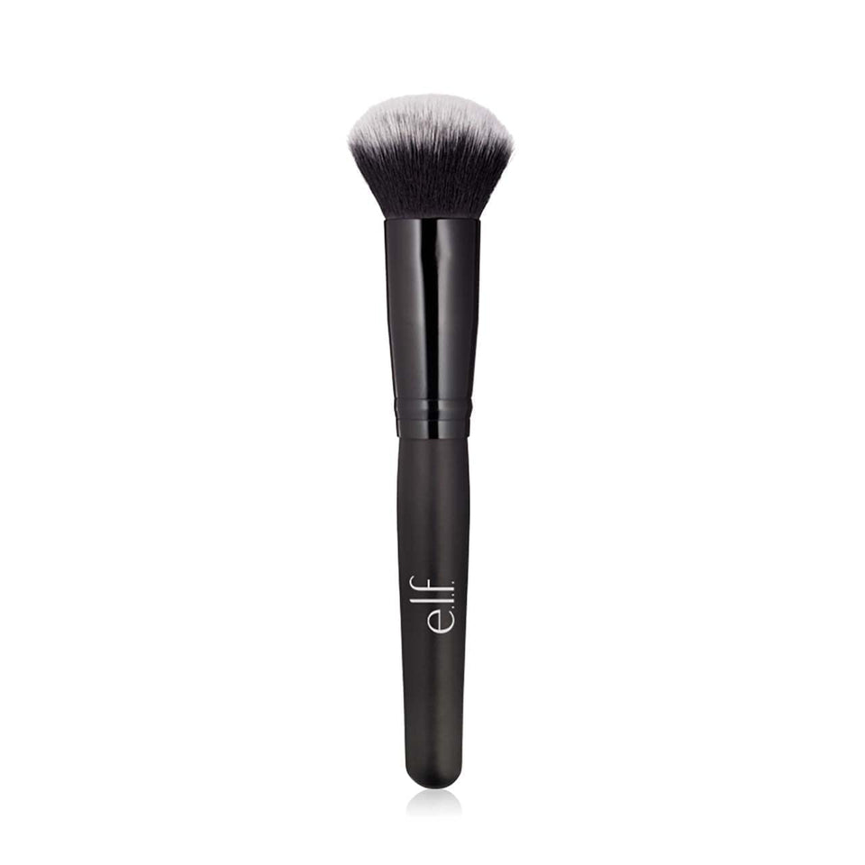 e.l.f. powder blurring brush front packaging showing brand and product