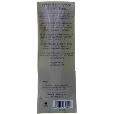 e.l.f. powder blurring brush on vanity styled to show everyday use