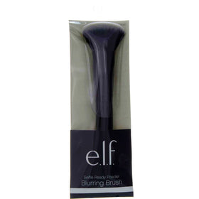 e.l.f. powder blurring brush side profile handle with ergonomic grip