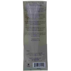 e.l.f. powder blurring brush applying powder under eye for smooth finish