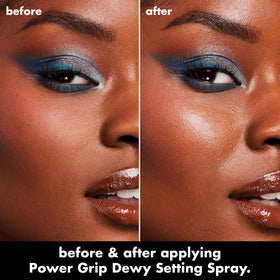 e.l.f. Power Grip closeup nozzle demonstrating the ultra-fine mist application benefit