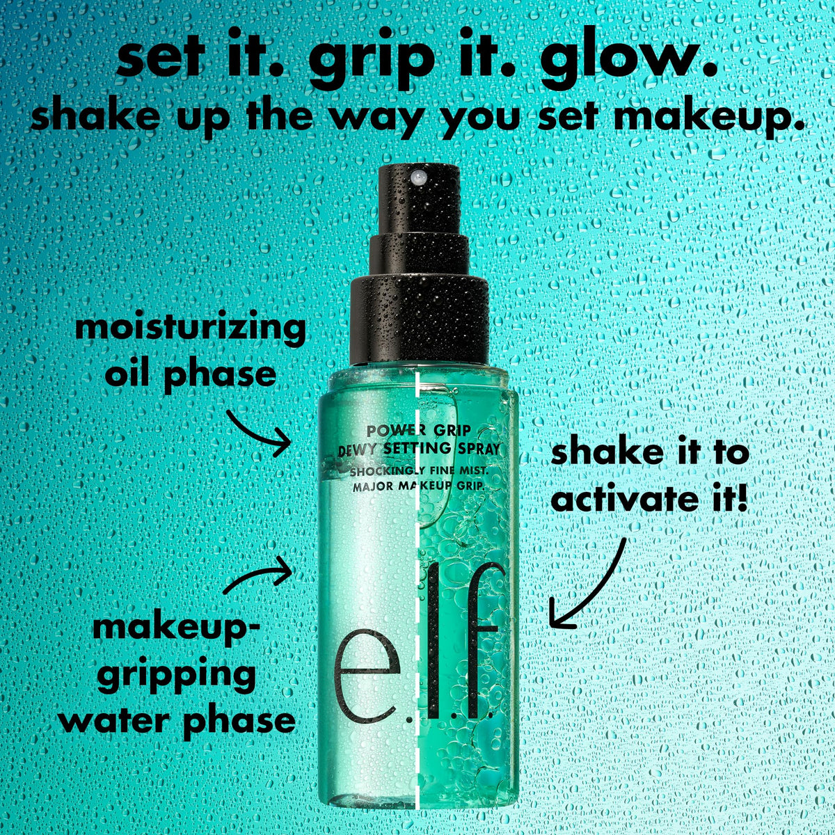 e.l.f. Power Grip held in hand to show size and travel-friendly convenience