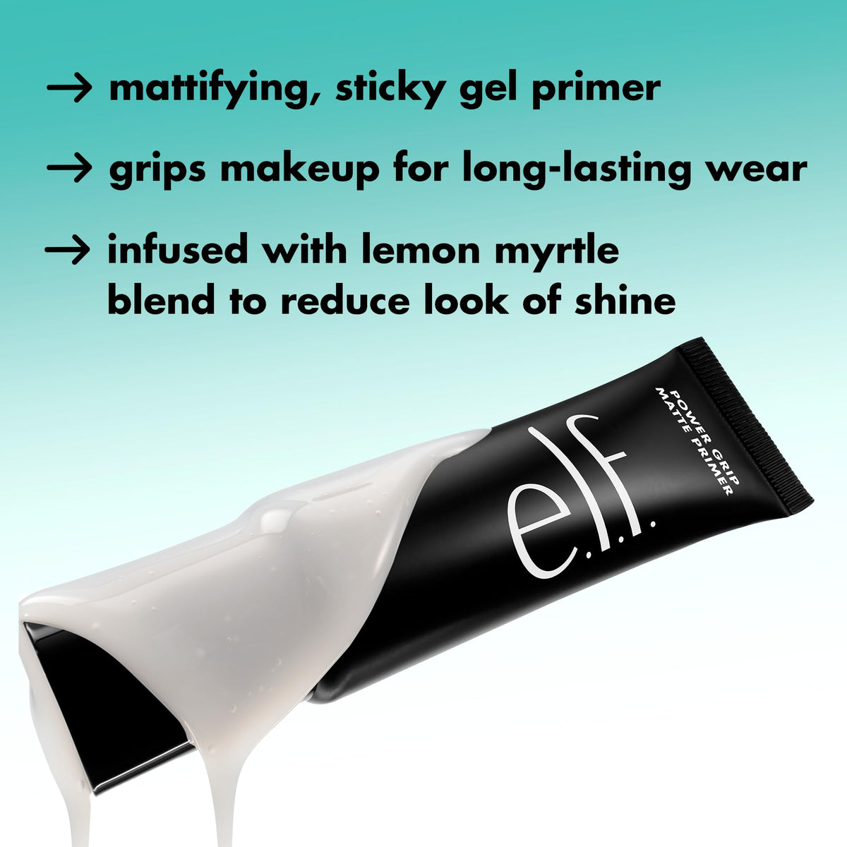 e.l.f. fingertip applying primer to skin demonstrating quick absorption and prep