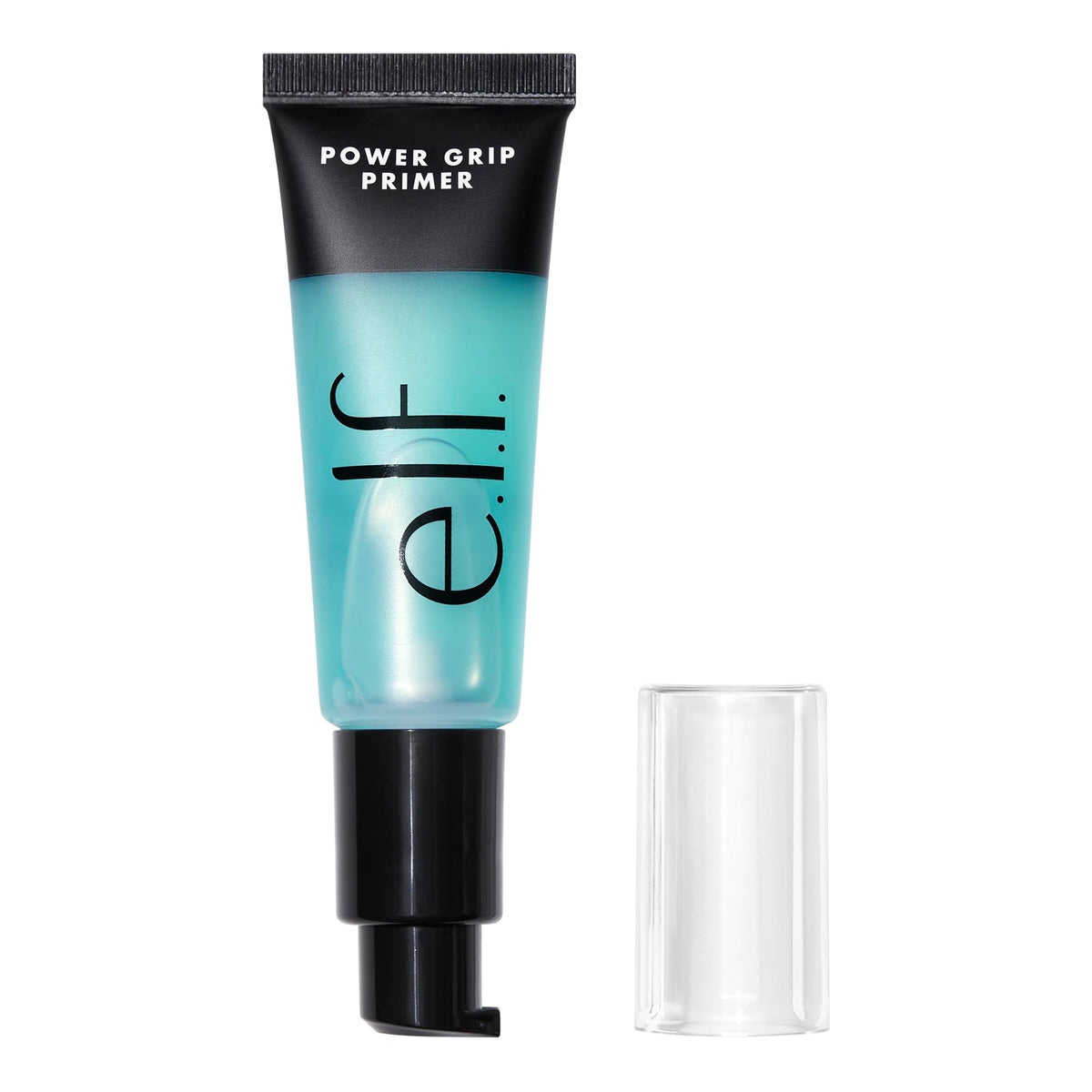 e.l.f. Power Grip Primer jar front view showing clear gel and compact sizing benefit