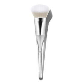 e.l.f. Precision Airbrush Blender front view showing angled head for precise application