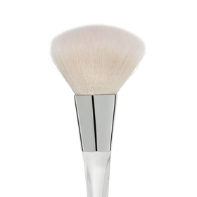 e.l.f. Precision Powder Brush bristle closeup highlighting soft synthetic fibers for smooth blending