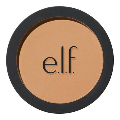 e.l.f. bronzer front compact showing sleek packaging and travel-friendly size benefit