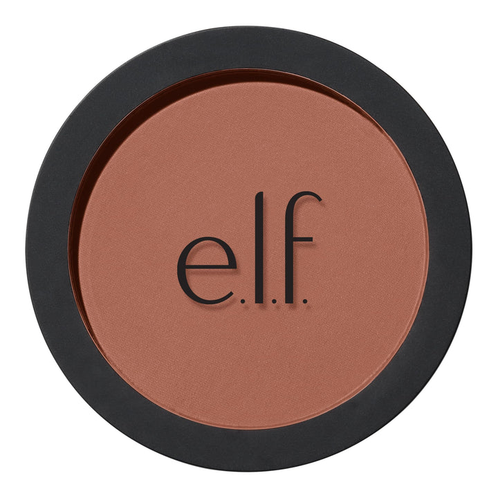 e.l.f. compact front view showing sleek packaging and travel-ready design
