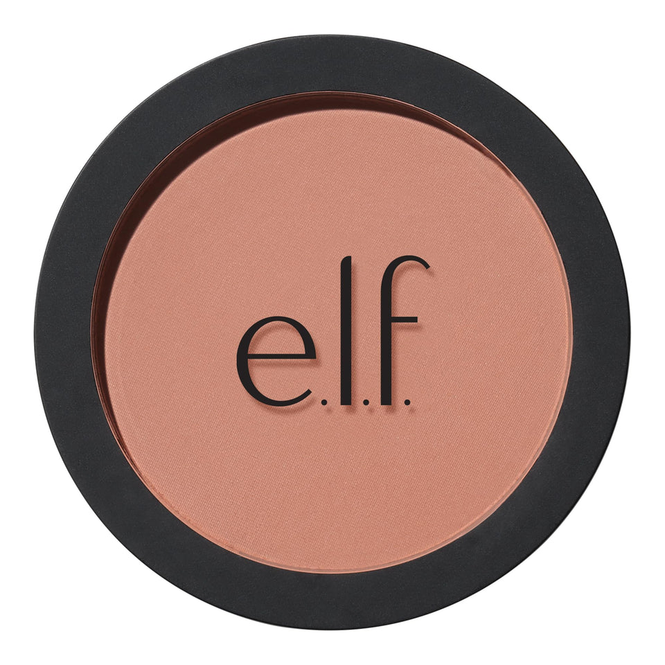 e.l.f. front compact view showing sleek packaging and long-wear benefit