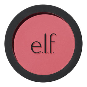 e.l.f. primer-infused matte blush front view shows shade and compact benefits long wear