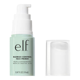 e.l.f. primer next to coin for size comparison indicating portable small container