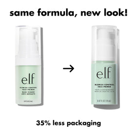 e.l.f. primer texture on hand showing lightweight matte finish and smooth feel