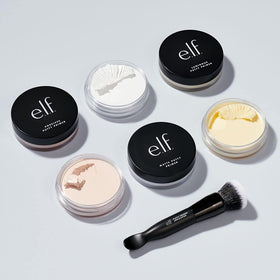 e.l.f. applicator blending putty primer around nose for seamless finish