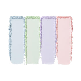 e.l.f. brush applying powder showing feathered, natural application
