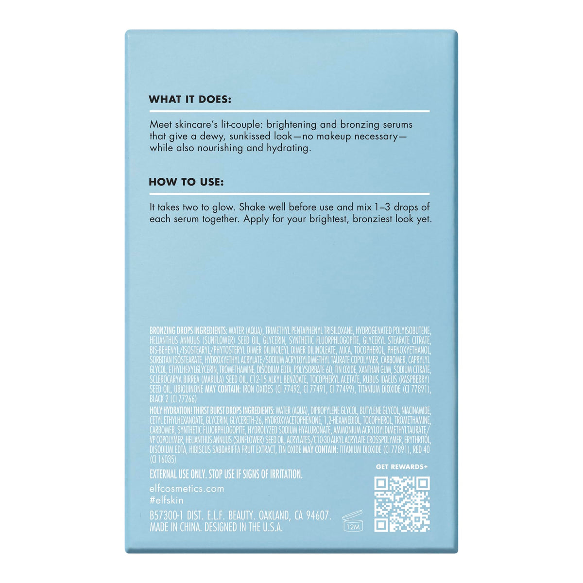 e.l.f. Bottles next to coin showing compact travel-friendly benefit