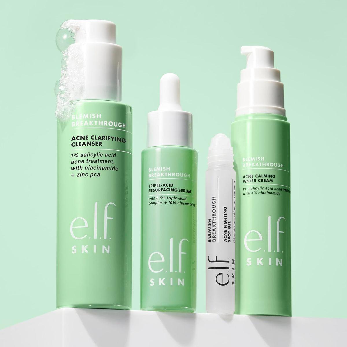 e.l.f. SKIN ingredient label close-up highlighting salicylic acid