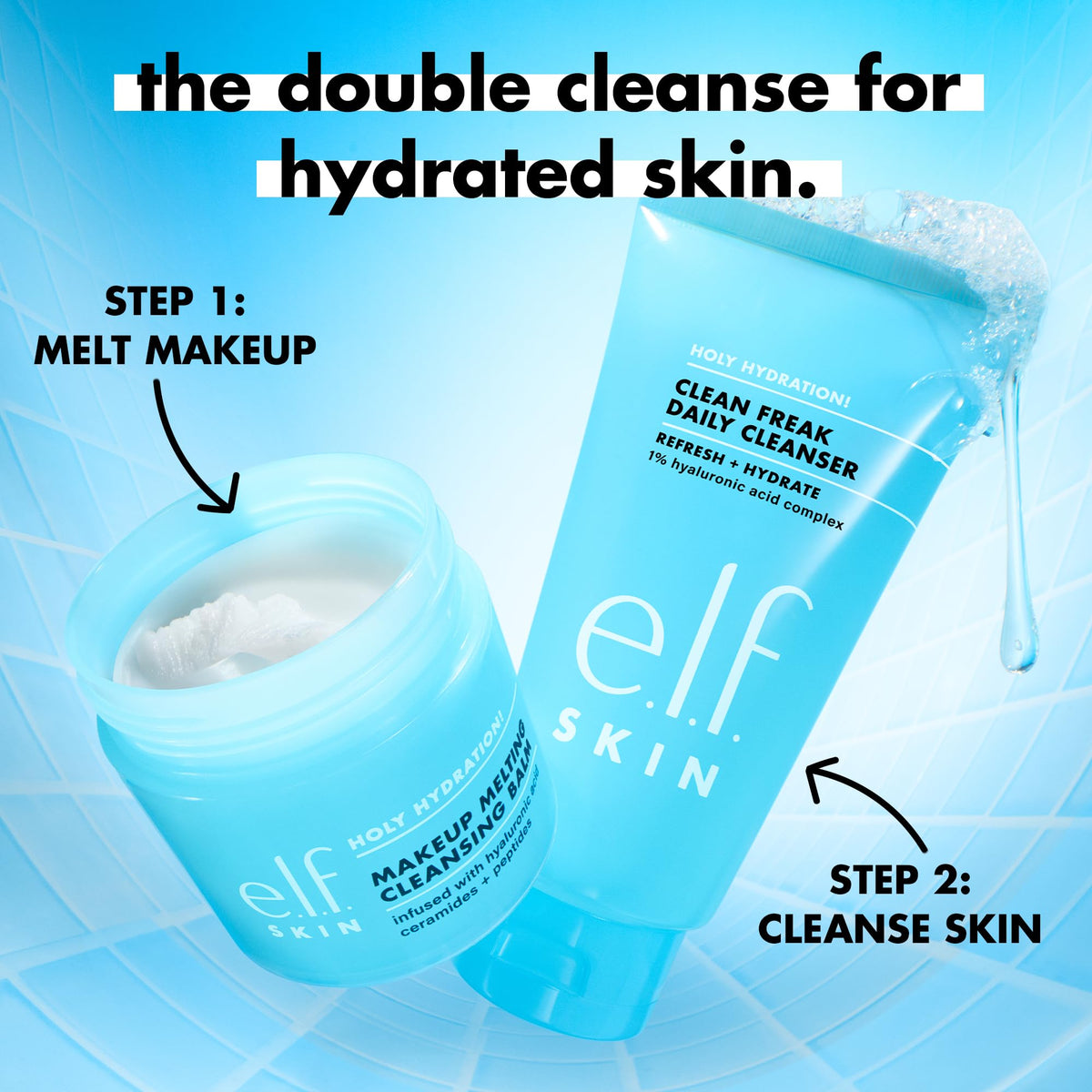 e.l.f. SKIN back label with ingredients list to show transparency and informed choice