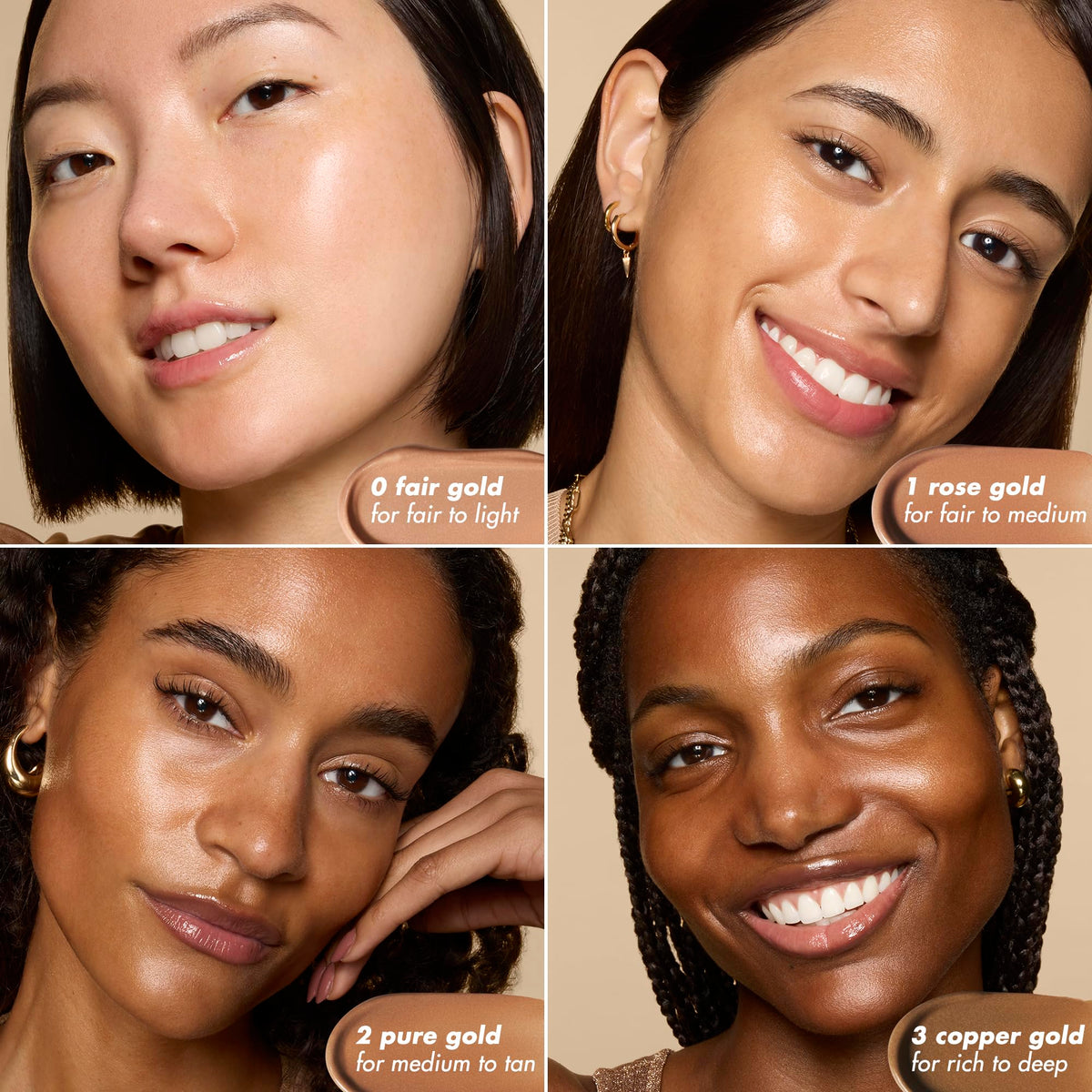 e.l.f. SKIN bronzing drops mixed into moisturizer in hand, creates sheer tinted hydration