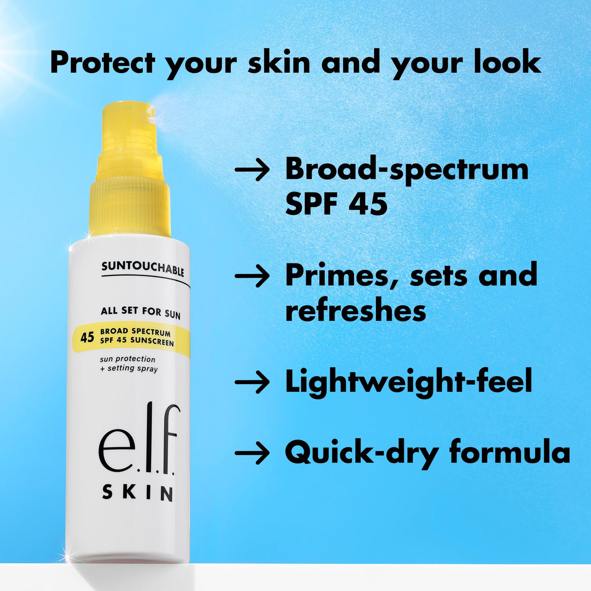 e.l.f. SKIN clear formula droplet highlighting lightweight texture