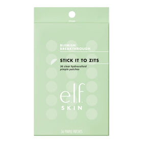 e.l.f. SKIN front packaging displaying 36 hydrocolloid patches and benefits