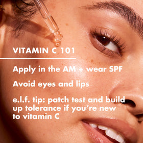 e.l.f. close-up of serum texture, shows lightweight feel and quick absorption benefit