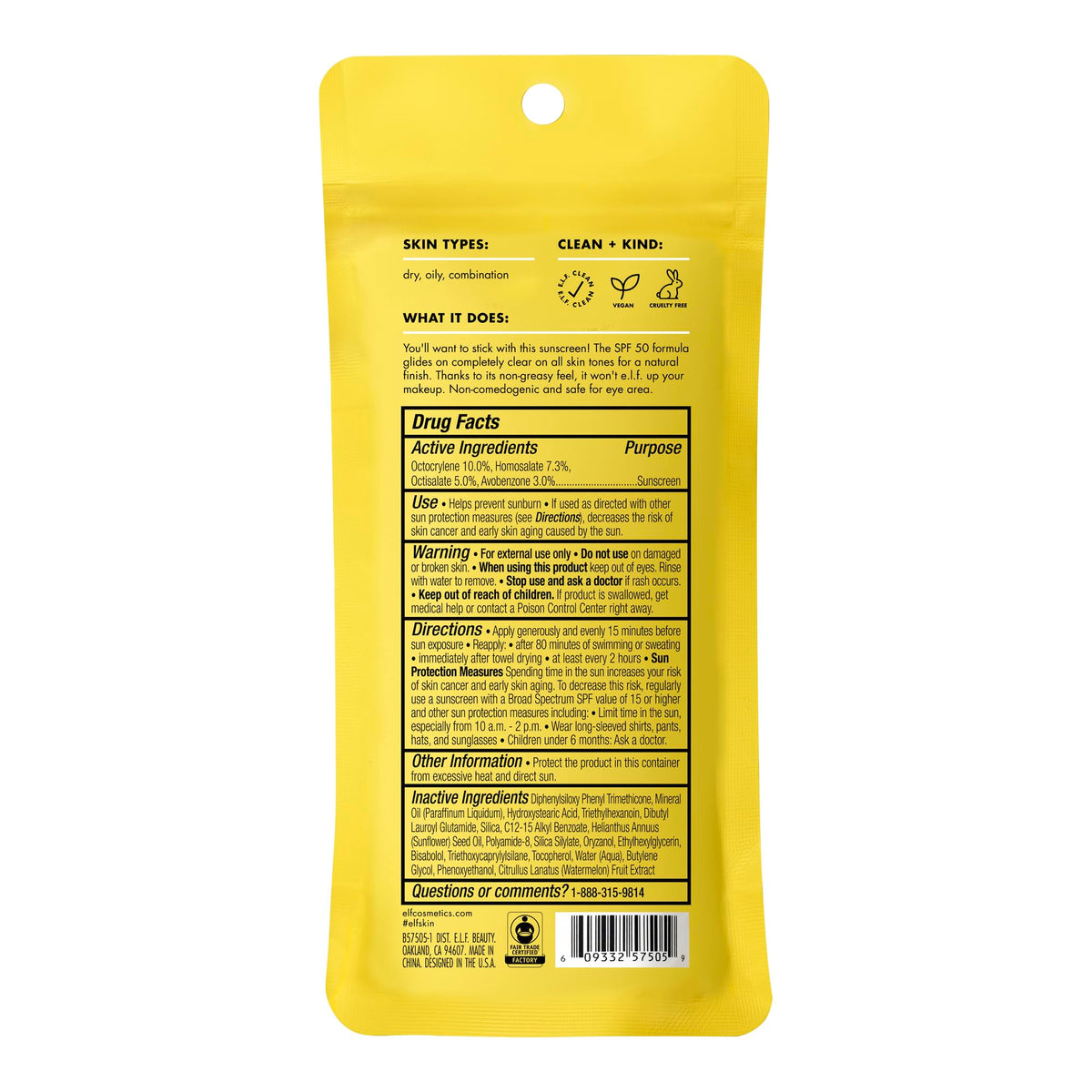 e.l.f. SKIN stick inside a daily bag showing on-the-go protection