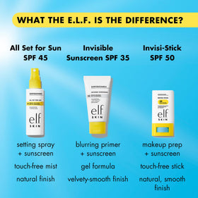 e.l.f. SKIN label and ingredients panel showing transparent formulation
