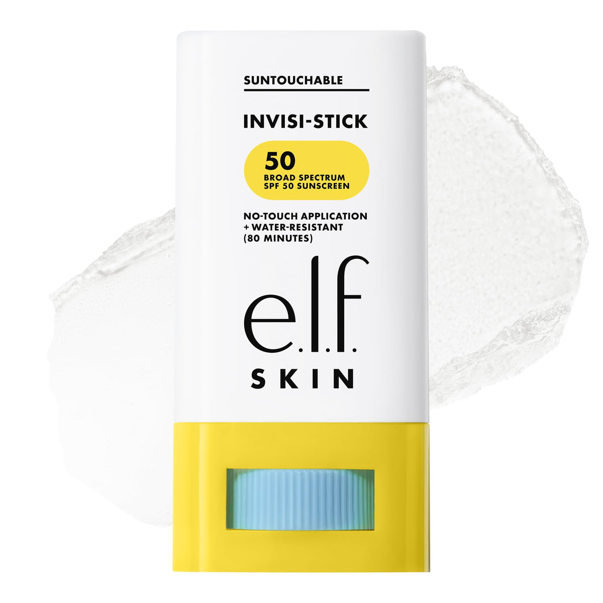 e.l.f. SKIN Suntouchable front pack showing compact SPF 50 convenience