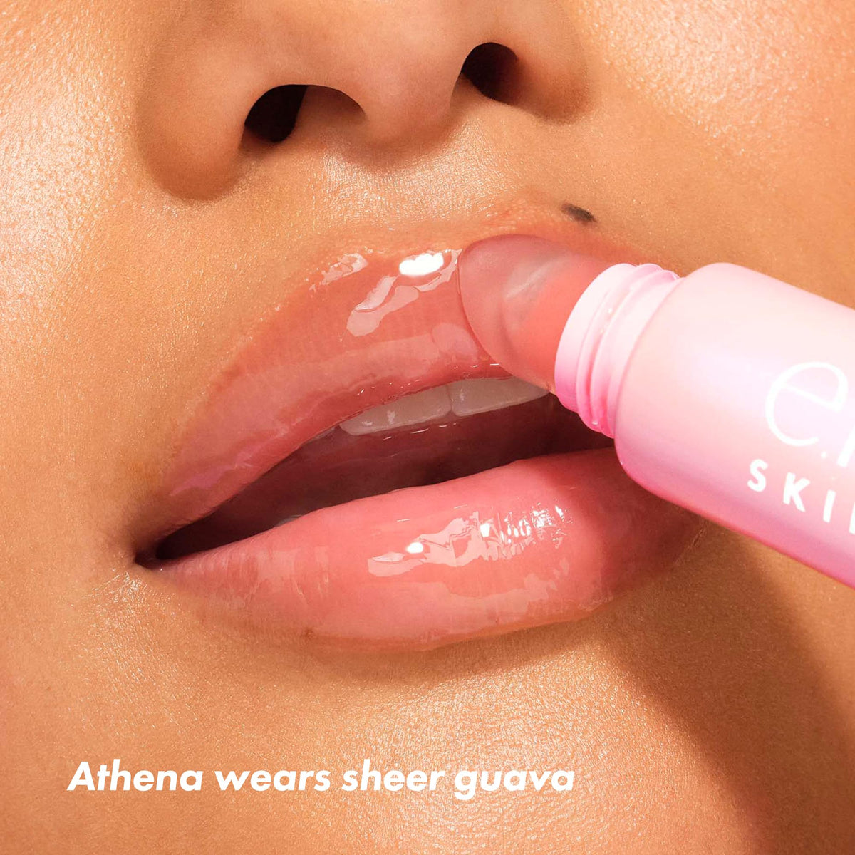 e.l.f. lifestyle scene in purse emphasizing convenient daily lip care
