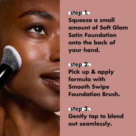 e.l.f. Smooth Swipe wooden handle and label detail indicating FSC-certified wood