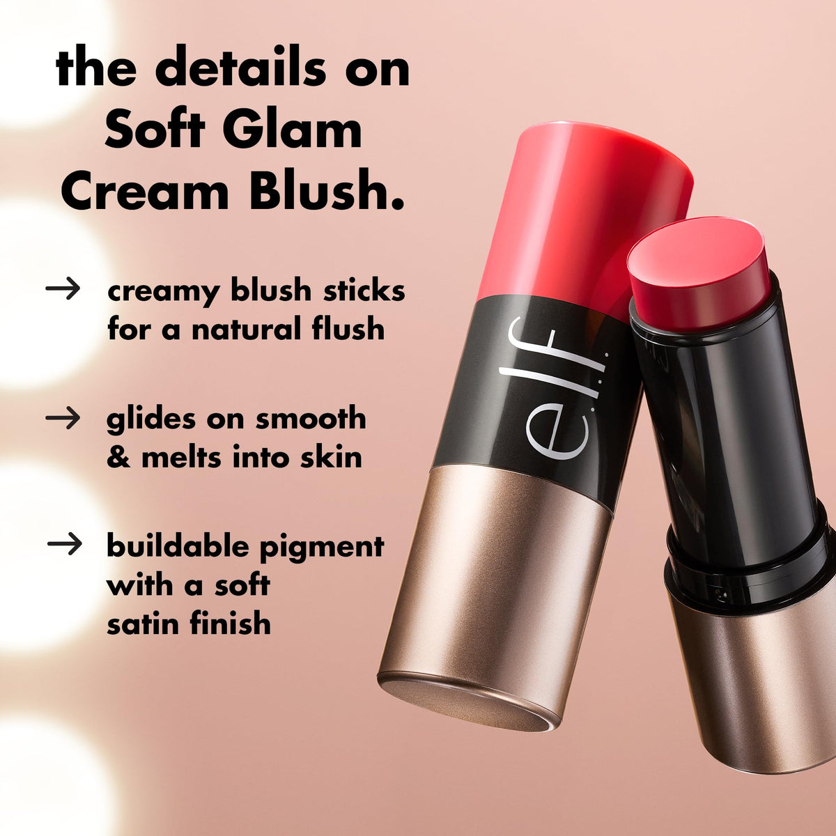 e.l.f. twist-up mechanism revealed for easy, no-mess application benefit