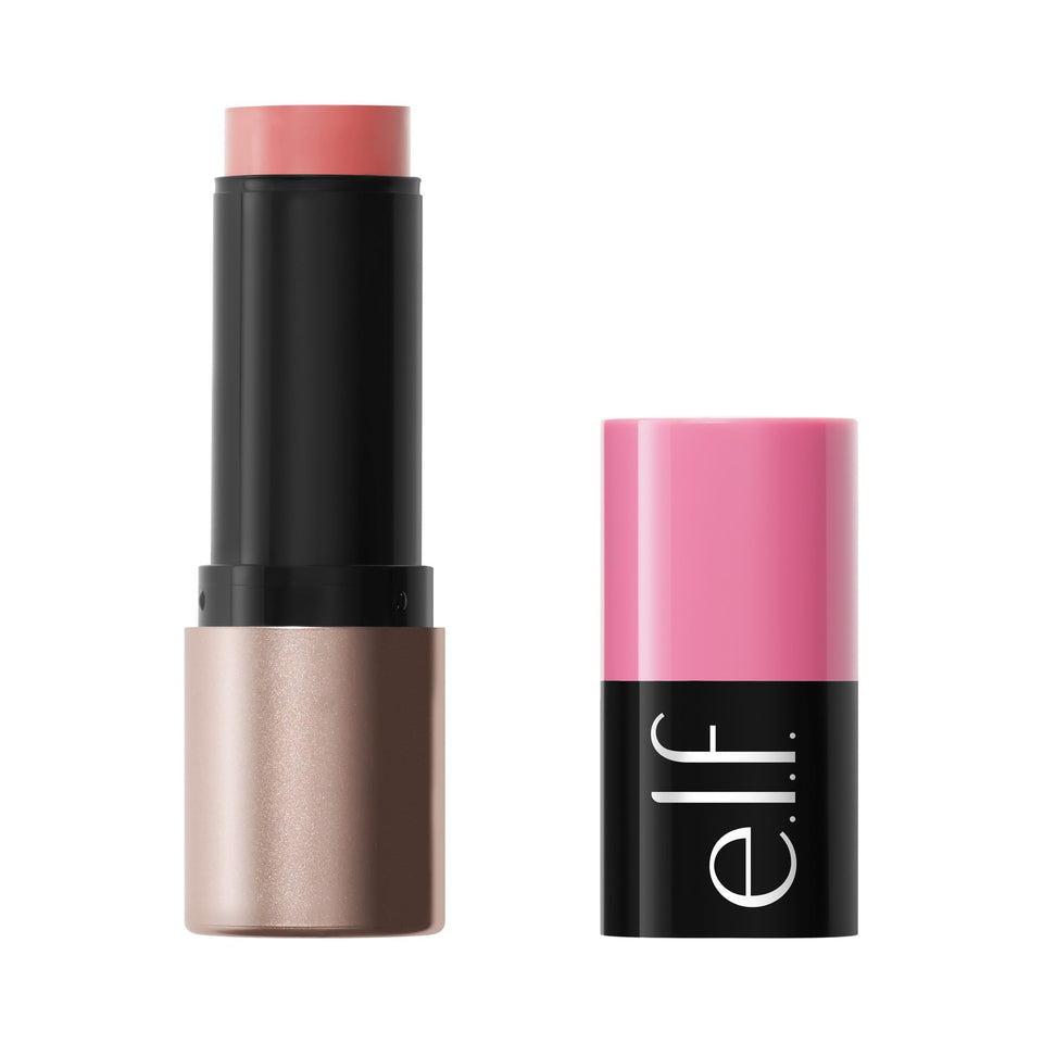 e.l.f. front view of blush stick showing compact packaging and convenience