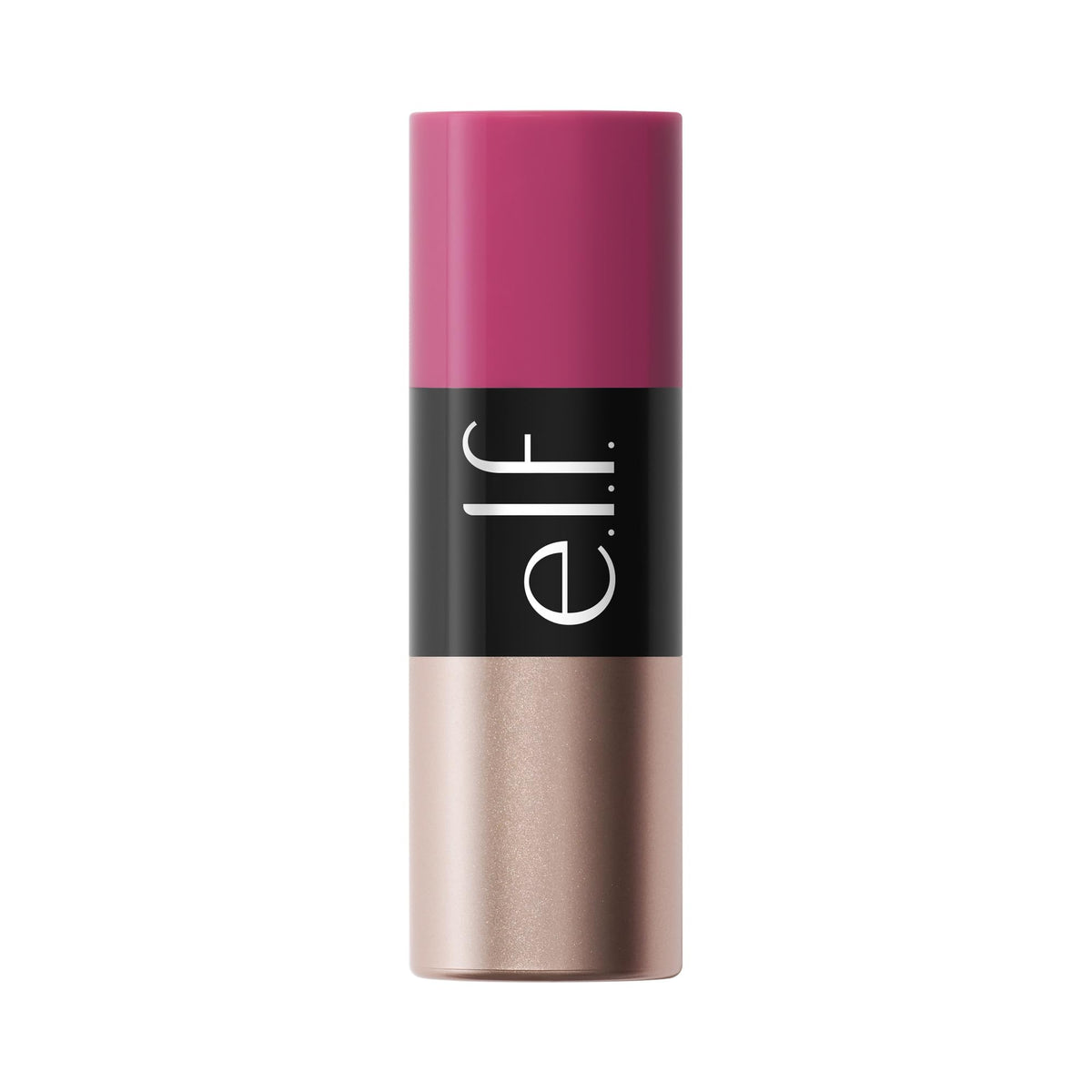 e.l.f. model portrait wearing Plum Intended showing subtle cool-toned flush