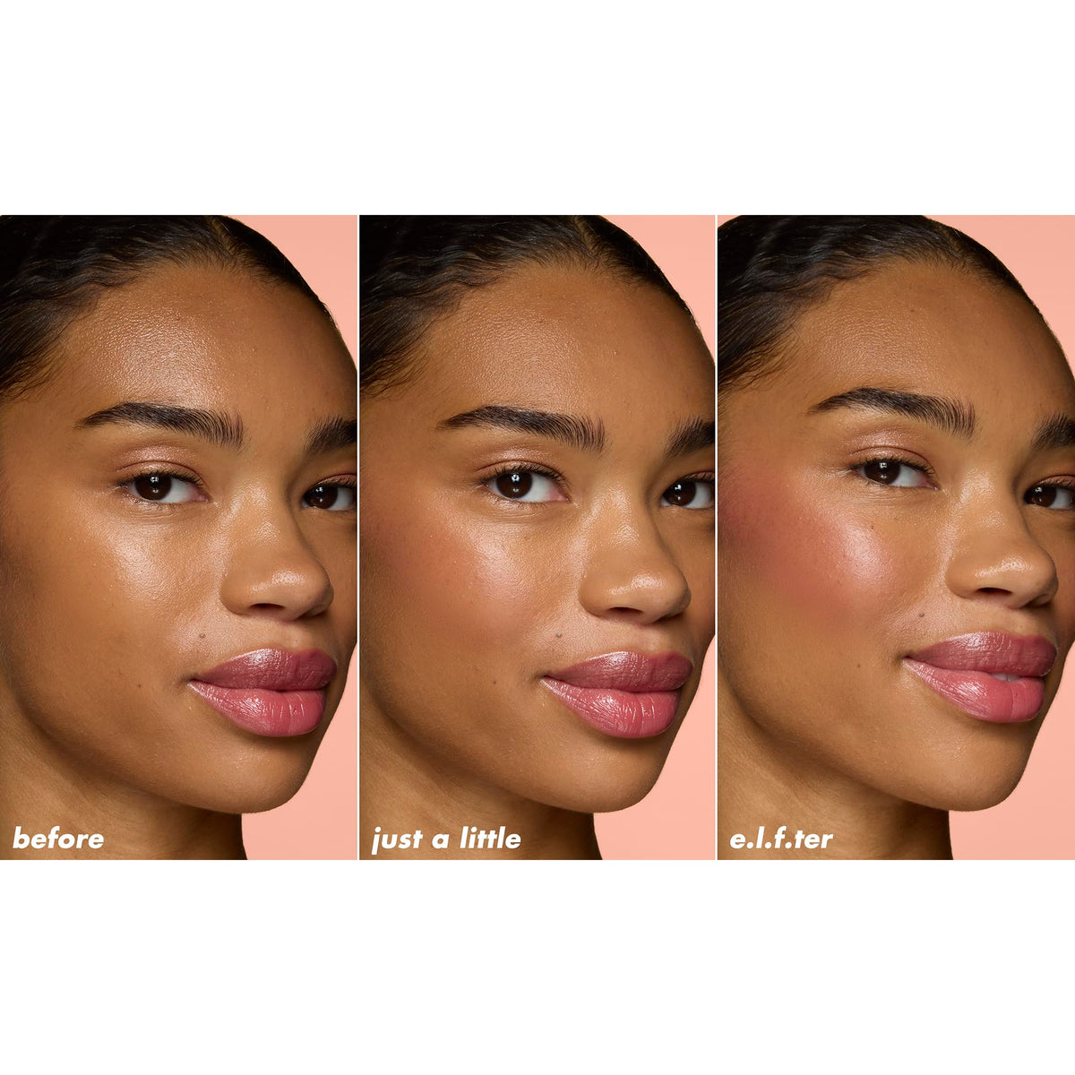 e.l.f. blush stick applied to arm showing even coverage and natural glow