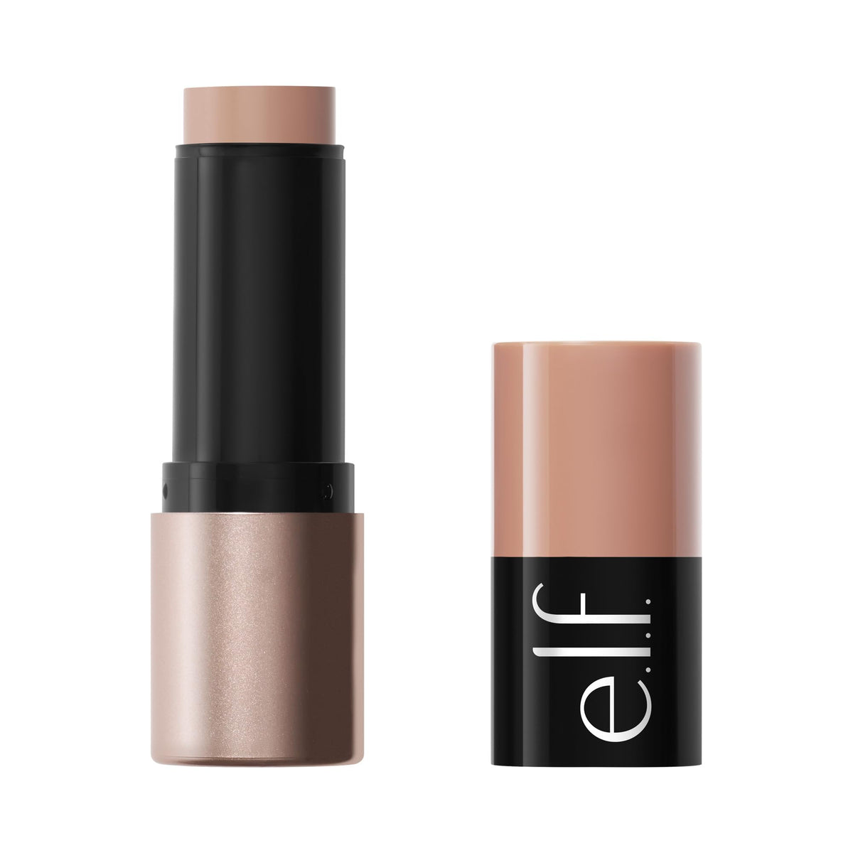 e.l.f. front packaging of bronzer stick showing product and shade for easy ID and portability