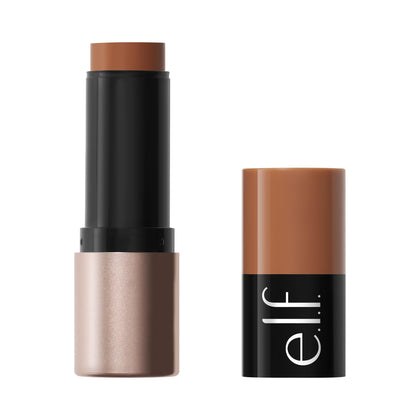 e.l.f. front packaging of bronzer stick shows shade and benefit