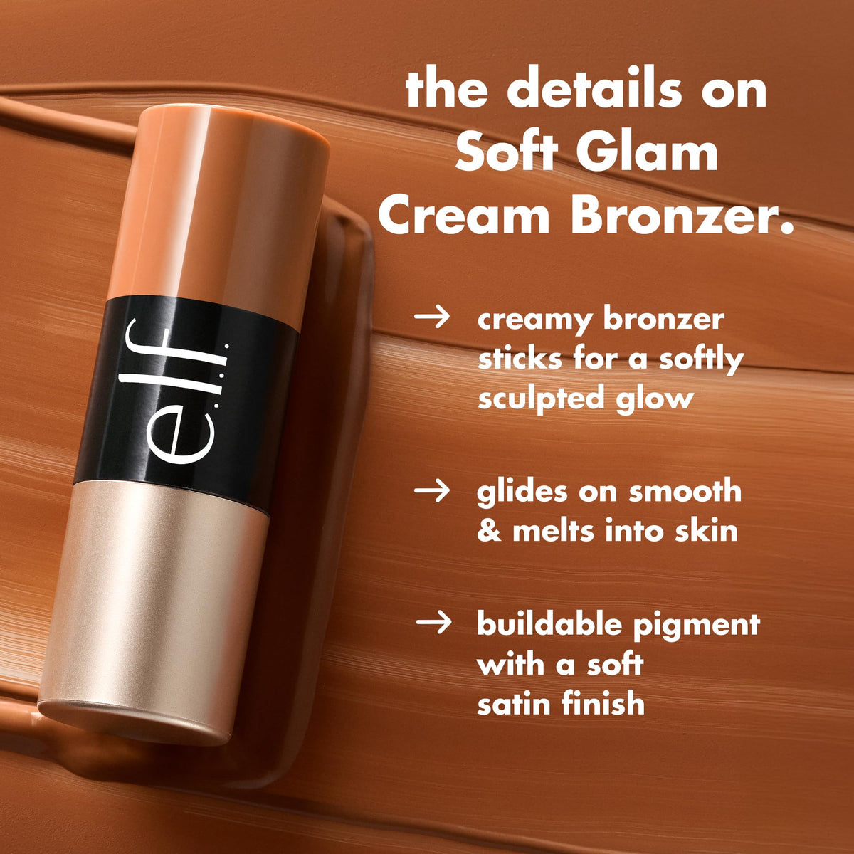 e.l.f. twist-up mechanism close-up highlighting easy, mess-free application benefit