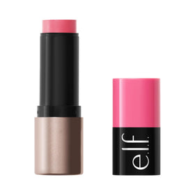 e.l.f. front view of blush stick showing color and compact design for easy use