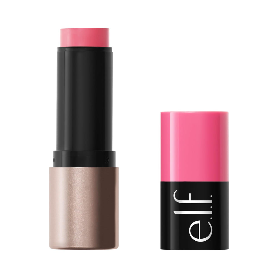 e.l.f. front view of blush stick showing color and compact design for easy use