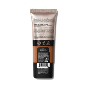 e.l.f. Soft Glam lifestyle model wearing foundation showing natural satin glow