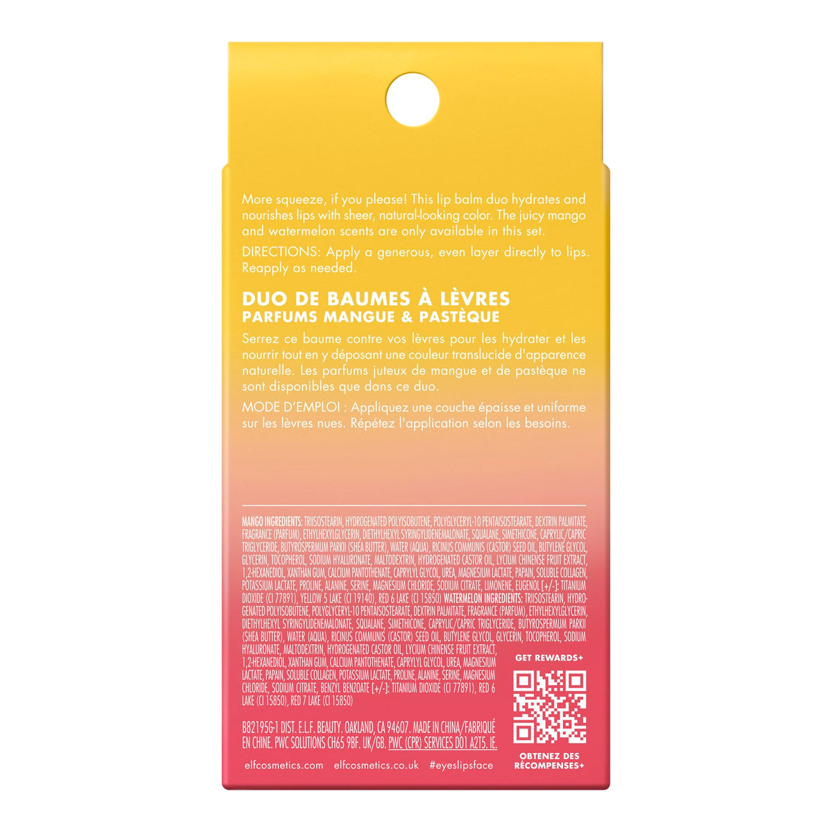 e.l.f. lip balms peeking from a tote to suggest travel-ready convenience