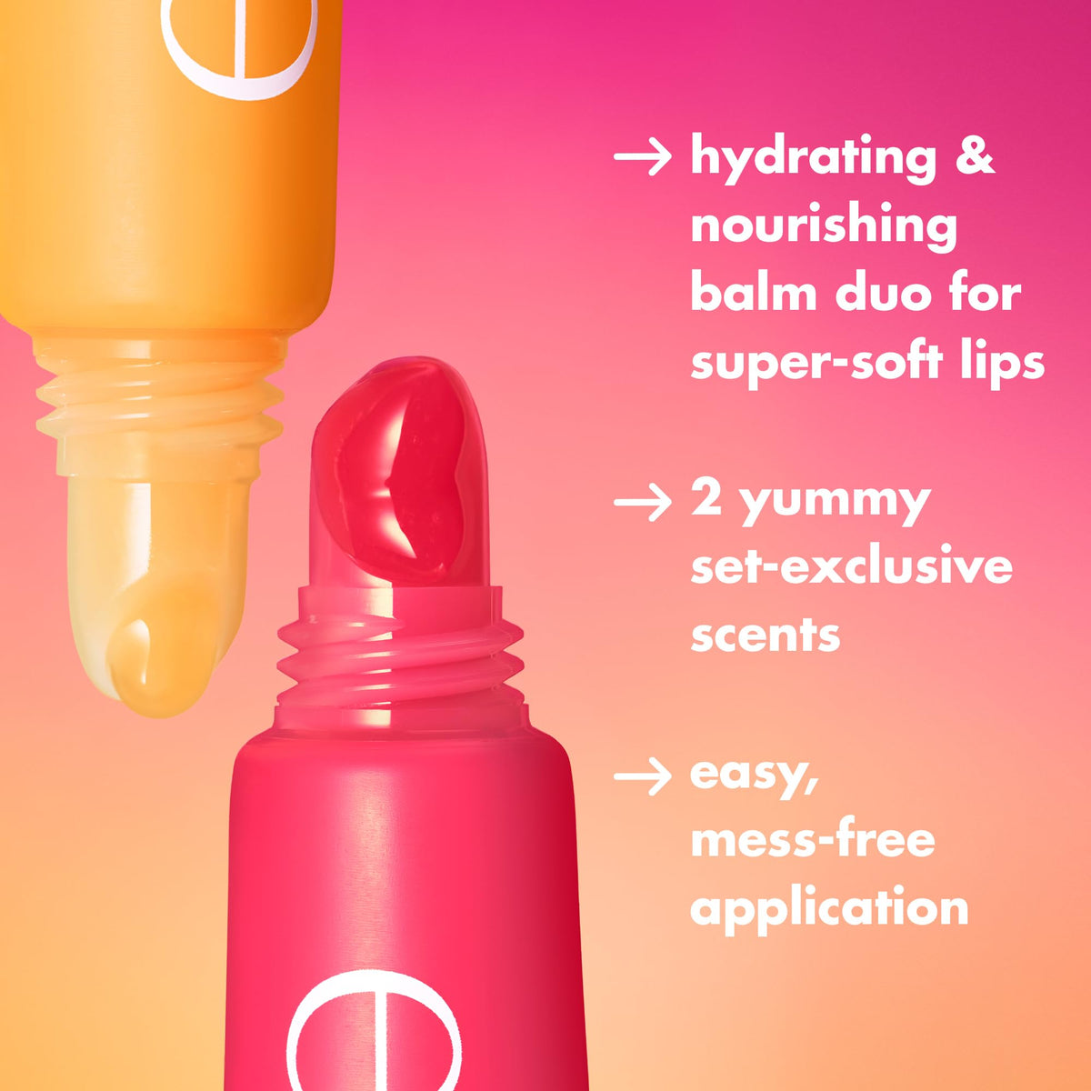 e.l.f. swipe of balm texture on skin showing lightweight, hydrating finish