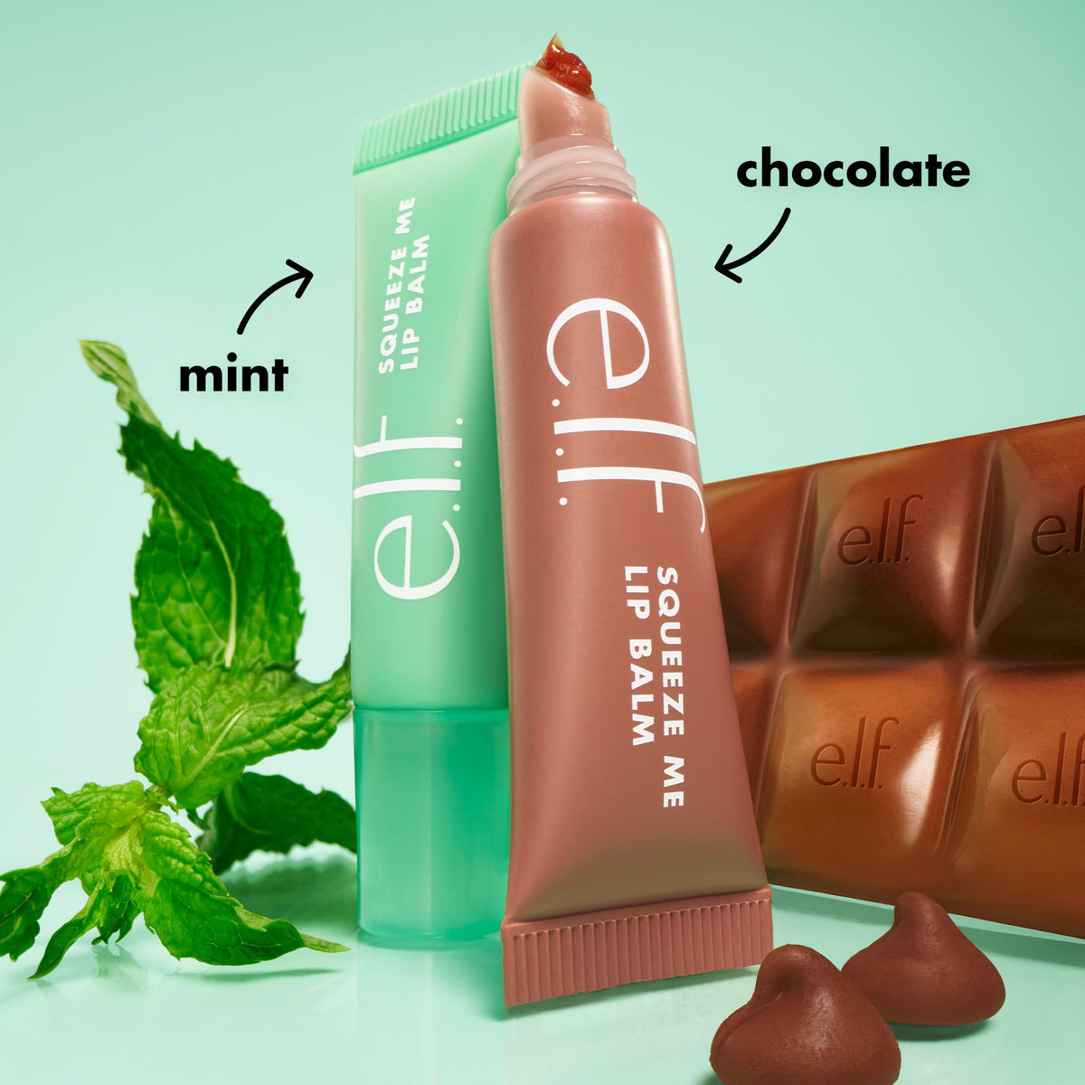 e.l.f. open slanted-tip applicator for precise, mess-free balm application