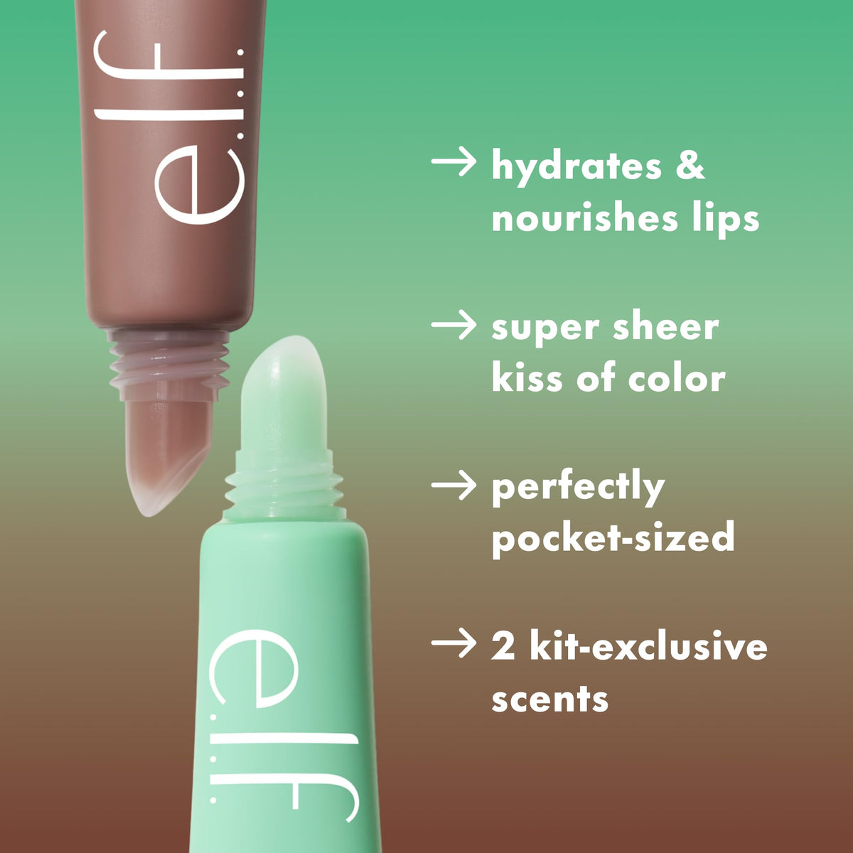 e.l.f. close-up of balm texture highlighting smooth, lightweight finish