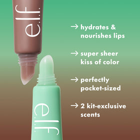 e.l.f. close-up of balm texture highlighting smooth, lightweight finish