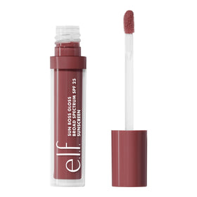 e.l.f. Sun Boss Gloss front packaging showing shade and glossy finish benefit