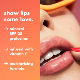 e.l.f. Sun Boss Gloss texture swipe showing glossy finish and shine