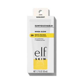 e.l.f. Suntouchable in daylight applied on skin showing everyday sun protection